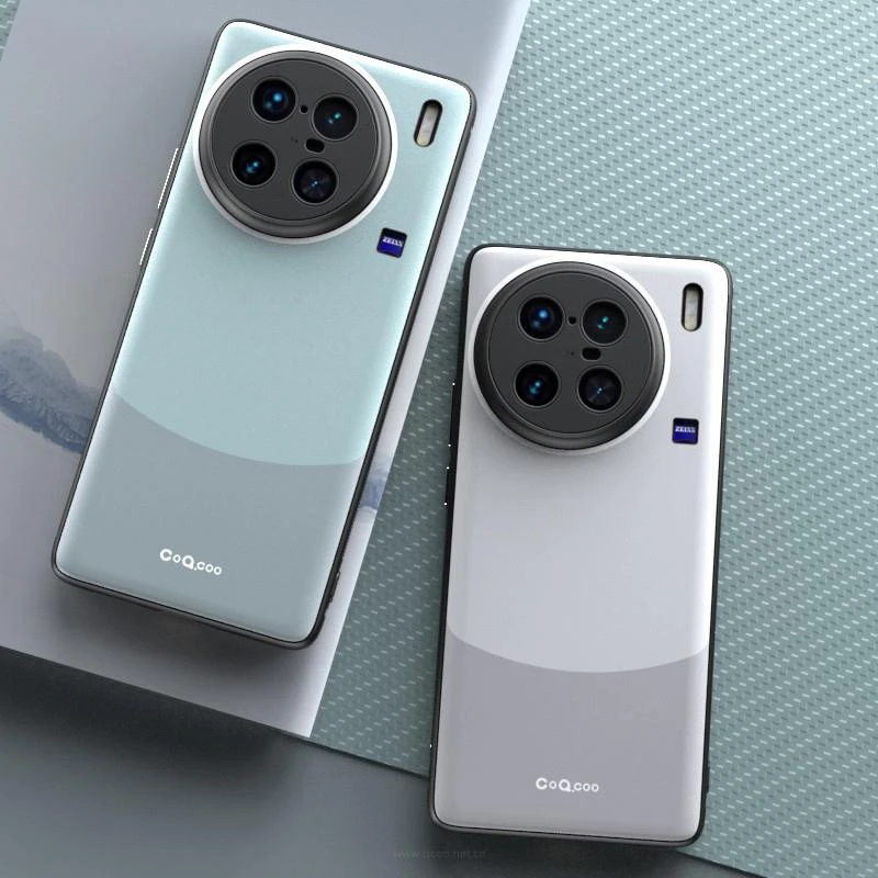 适用vivox90手机壳新款拼色新品商务x90pro防摔保护壳X90PRO+高档