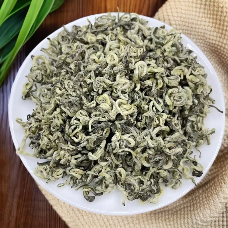 高香小玉螺云南绿茶2025年春茶半曲碧螺春盒装春季高香型茶叶