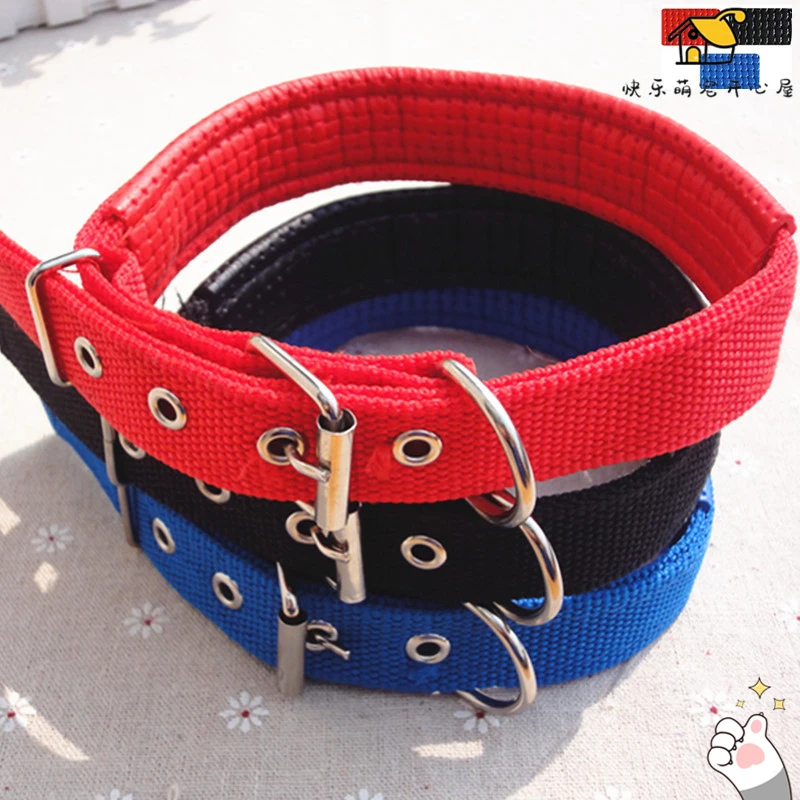 狗项圈拴狗脖套中大型犬边牧金毛宠物专用脖圈小狗泰迪比熊颈圈
