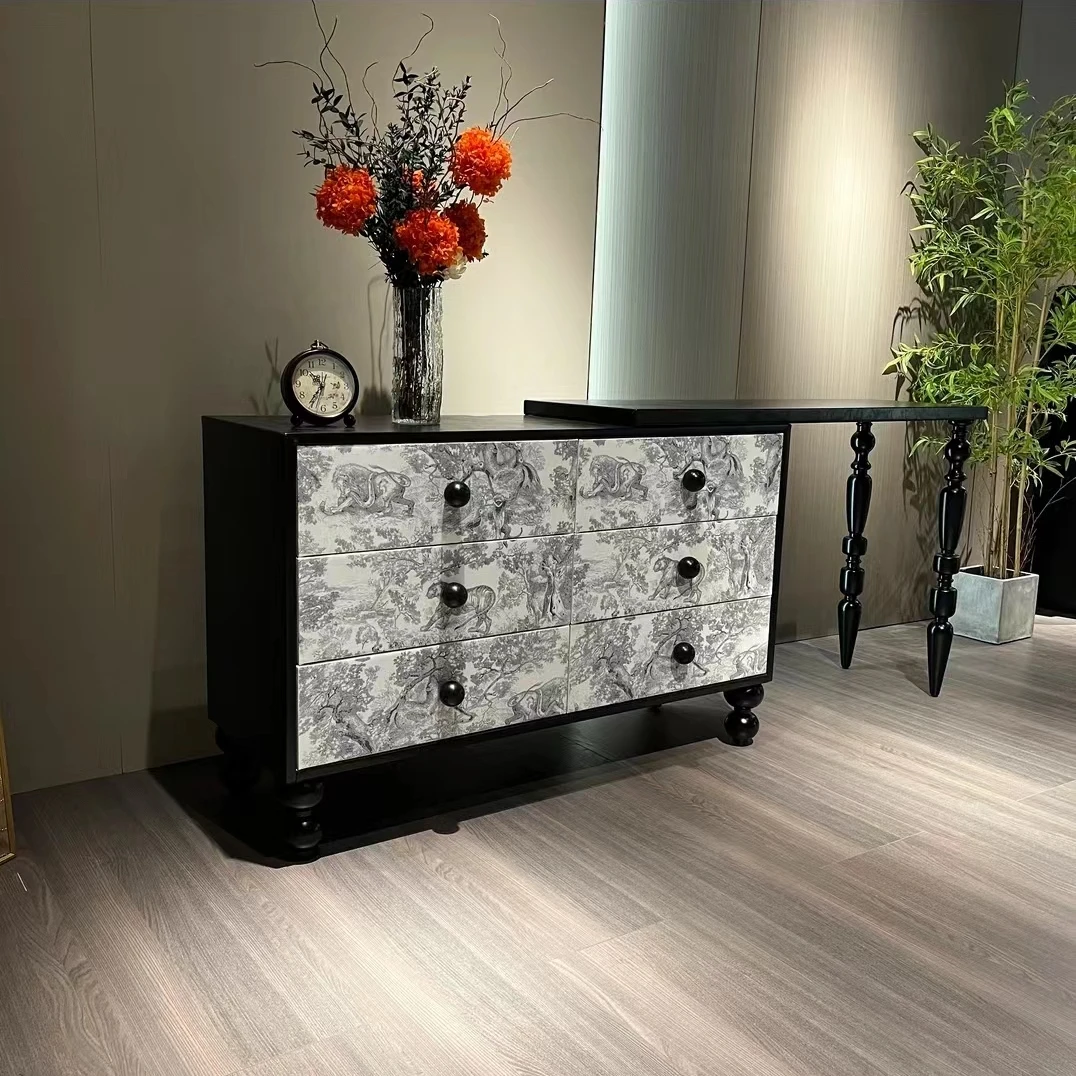 【奇幻动物园】意式极简全实木六斗柜家用梳妆台