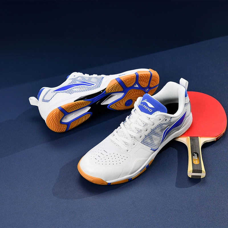 李宁乒乓球鞋男鞋女款专业牛筋底透气比赛训练运动鞋鹰眼2.0 PRO