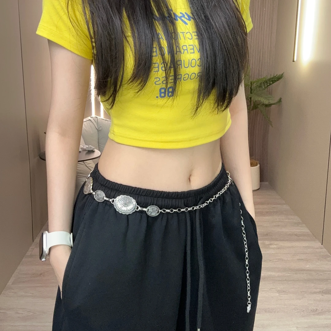 爵士配饰ins腰链辣妹街舞欧美舞蹈百搭设计感链子时尚小众0000