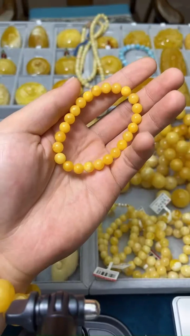 【闪购商品】琥珀裸石未镶嵌140079-蜜蜡手串