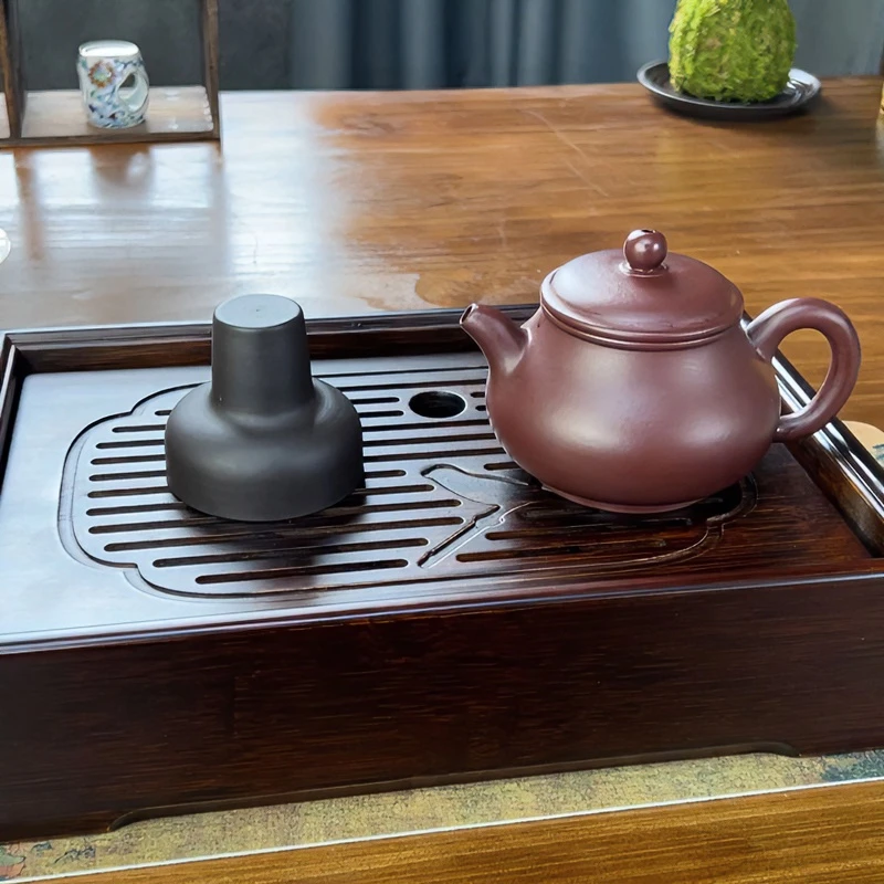 紫砂盖置壶盖托中式功夫茶具手工茶道配件盖碗盖置零配家用多功能