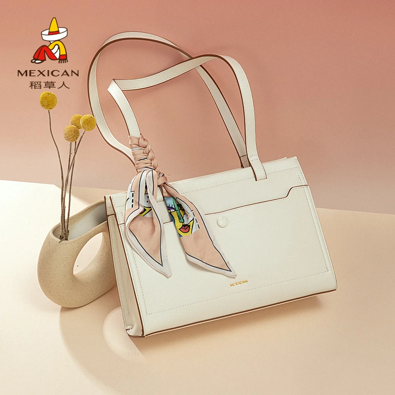 稻草人女包夏季通勤托特包女大容量高级感包包2025新款时尚单肩包