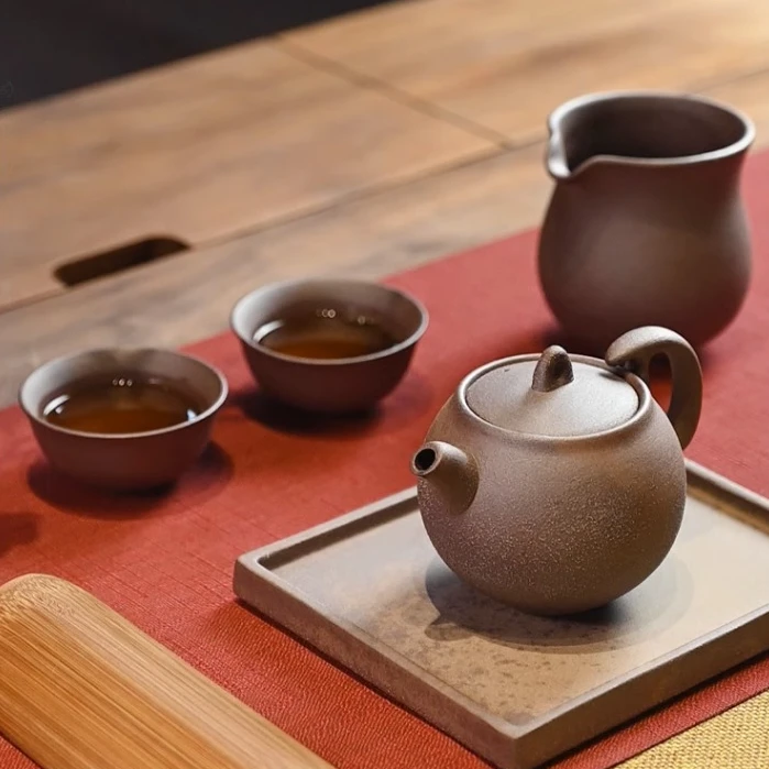 陶作坊台湾老岩泥岩矿满好壶组纪念茶具组 功夫茶具套装中式礼盒