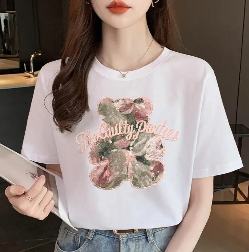 【印花款短袖】潮流新款重磅夏季清凉棉短袖百搭女款T恤多种图案0