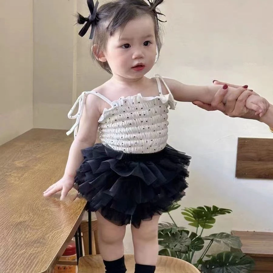 【女宝公主裙】吊带背心花苞tutu裙婴幼儿蓬蓬裙夏季裙裤科学两件套