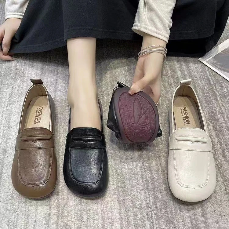 9518单鞋女夏季新款一脚蹬女鞋百搭豆豆鞋