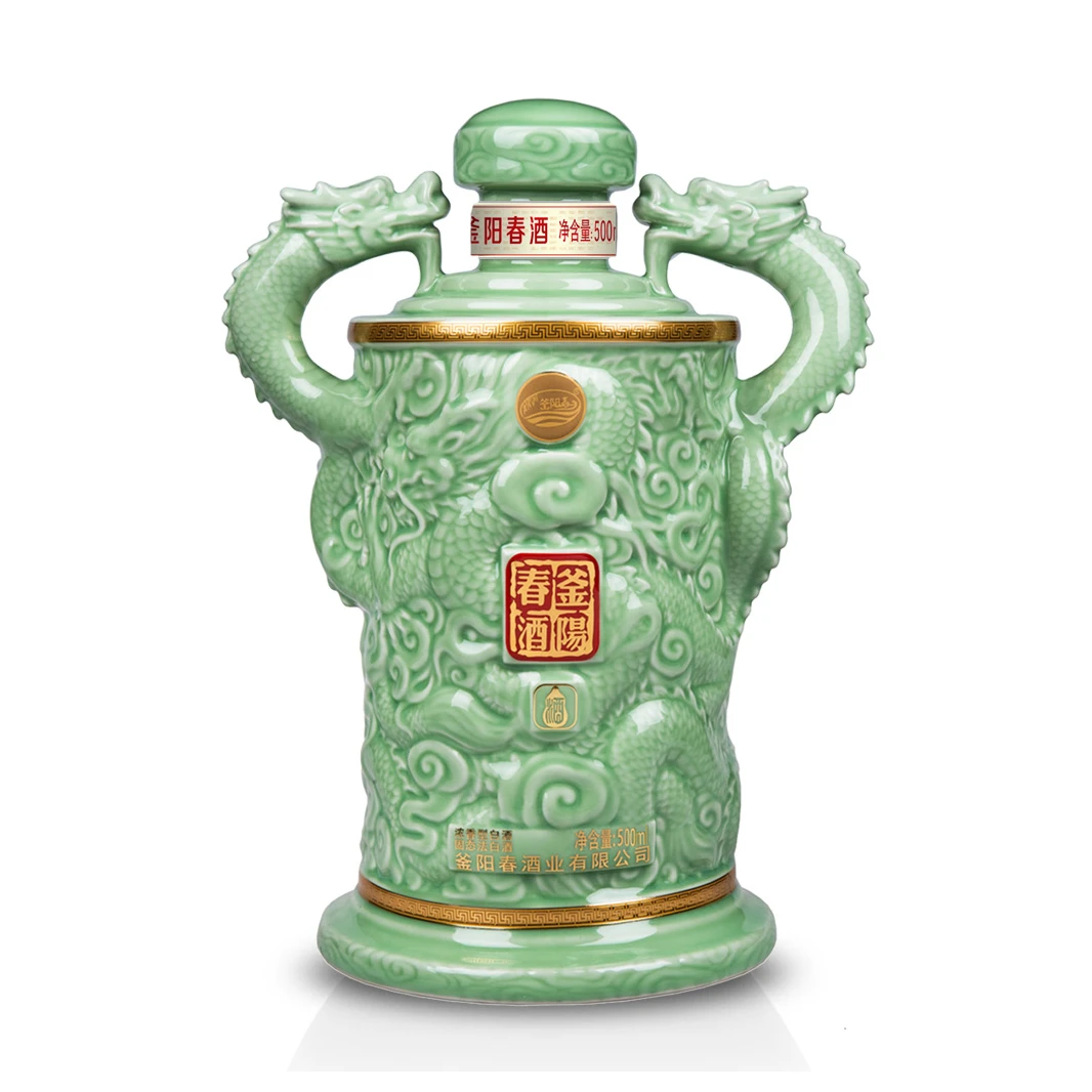 釜阳春龙坛 浓香型白酒(500ml、5L)