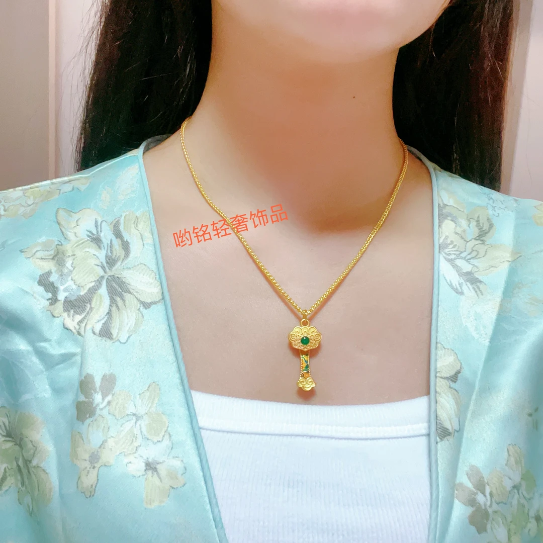 合金项链 合金项链  景福锁配中号肖邦项链