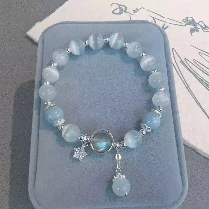 合金琉璃手链 钛钢手链新中式蝴蝶手串原创设计高级感复古