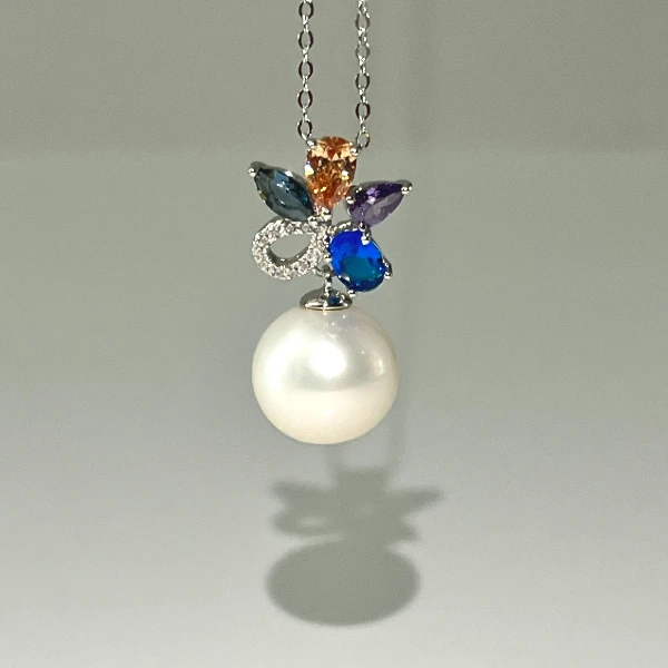 HT M29【海棠珍珠】S925银淡水珍珠项链