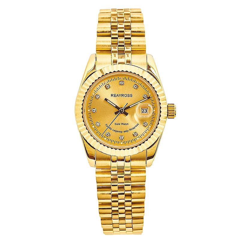 【钻日志】REAYROSS/足金999/全自动机械手表奢华女表