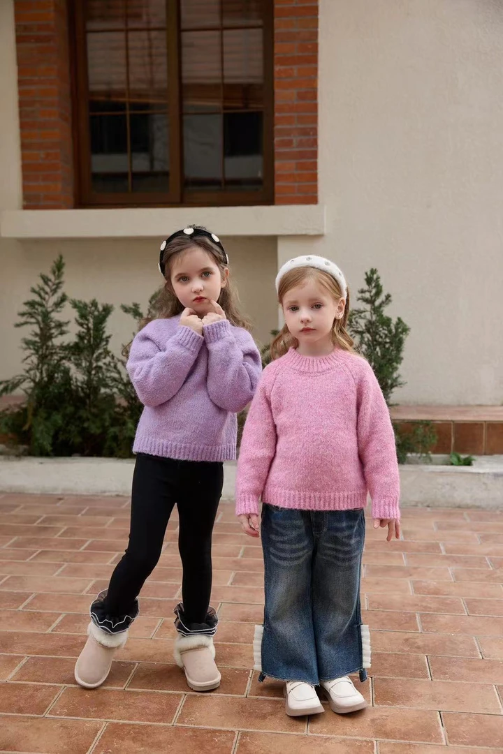 ALAD-3805- 儿童韩系百搭小童净版百搭针织毛衣（冬款）