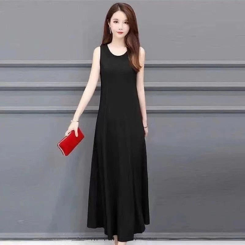 【新芳】【连衣裙】修身连衣裙女宽松打底背心长裙显瘦百搭无袖