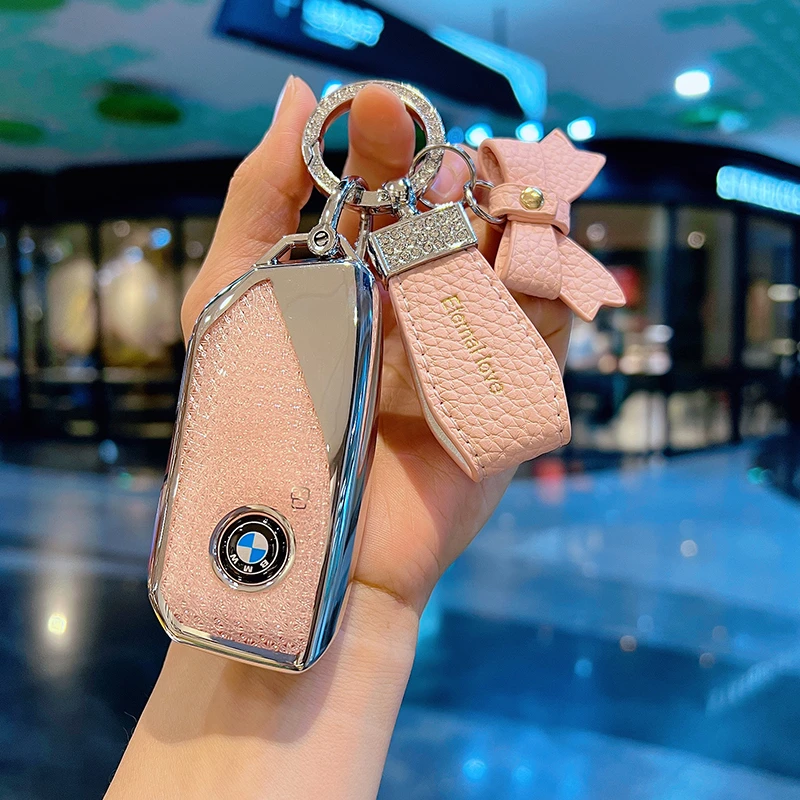 24款宝马新x5钥匙套7系x7/5系车ix/i7扣735Li/740Li包XM/X1壳女生