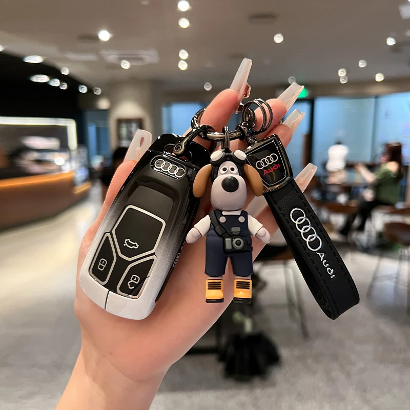 奥迪钥匙套新a4l/a6l/q5l/q7/q8/a3/q3/q2l/a5/a7高档壳包扣男女