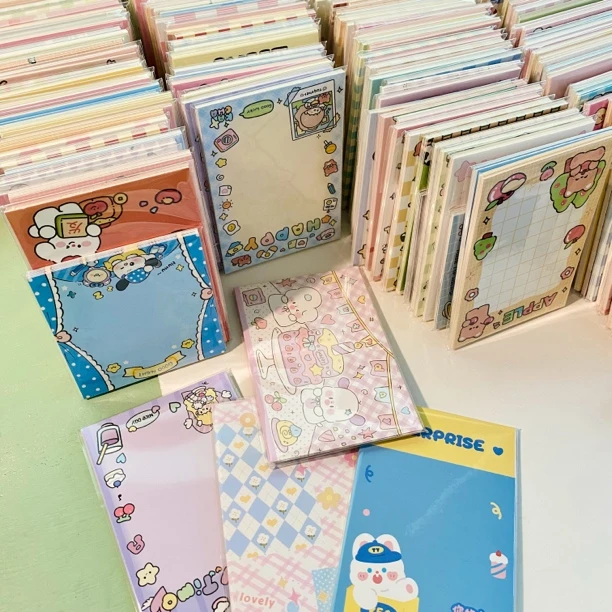 【半口奶商店】可爱卡通包装材料包diy便签卡贺卡明信片