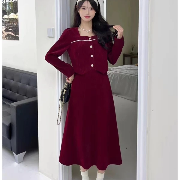 2024 12.11新款高品质外套半裙3371