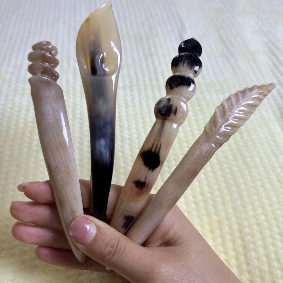 【一物一拍】高贵羊发簪牛羊角发簪古风盘发发簪古风发簪气质小众