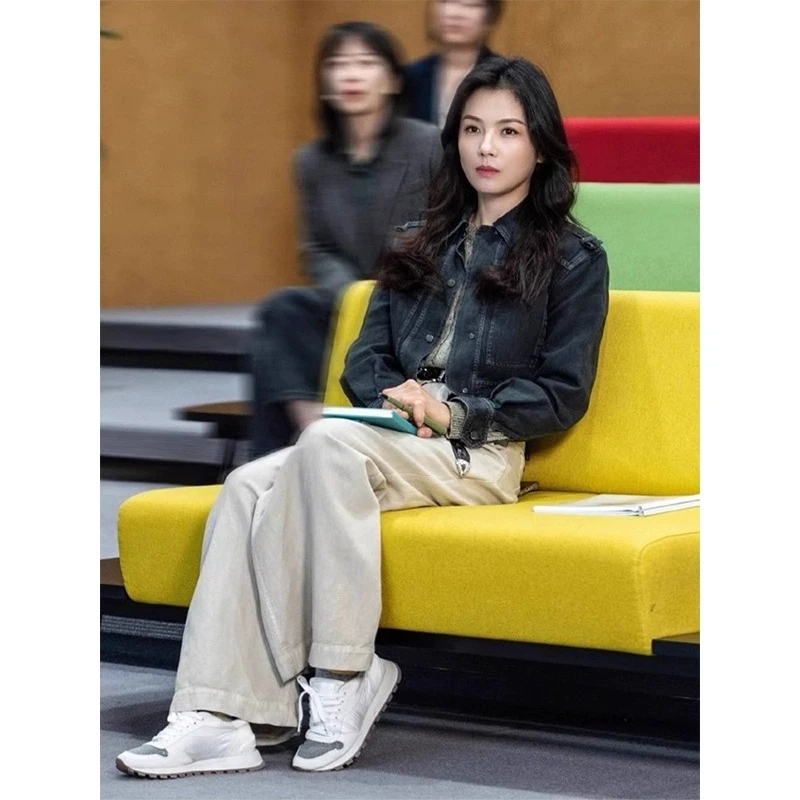 秋装搭配一整套今年流行欧货复古高级感秋季牛仔外套2025早秋新款