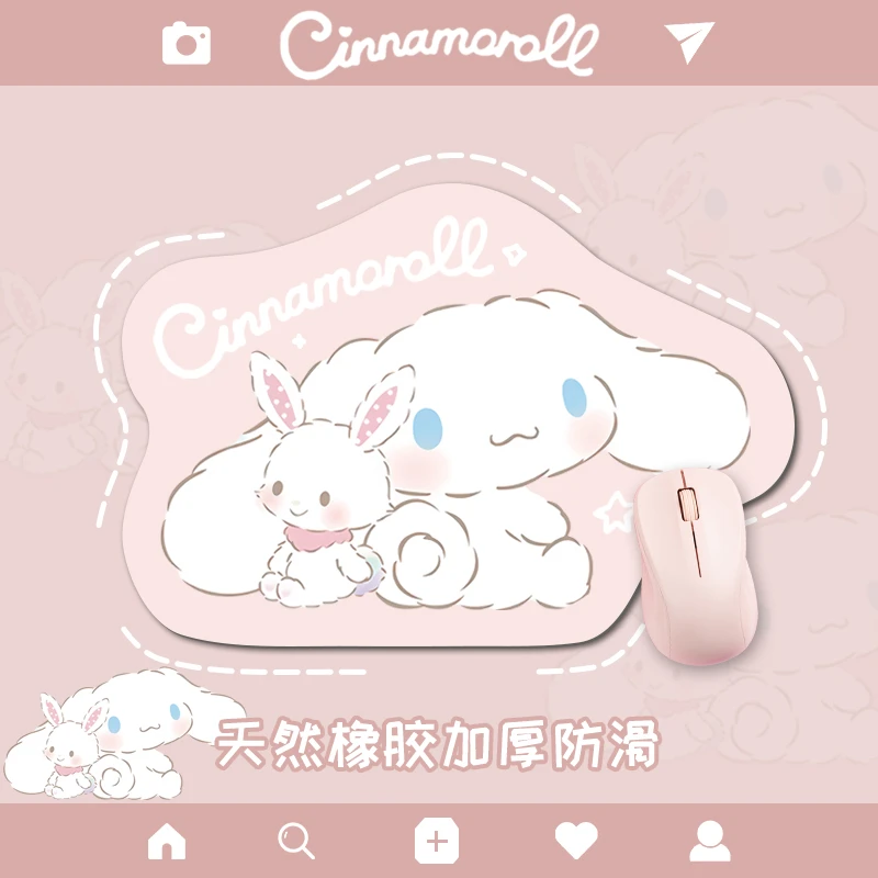 异形鼠标垫情侣可爱小狗ins风高颜值小号办公室电脑桌垫防滑加厚