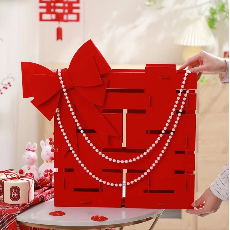 【珍珠立体喜字摆件】双囍 装饰新房卧室客厅