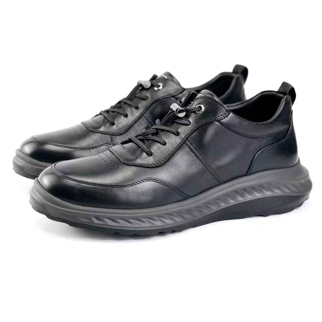 广州时尚百搭休闲鞋 休闲 轻软底  厚底  回弹 潮流 真皮 舒适