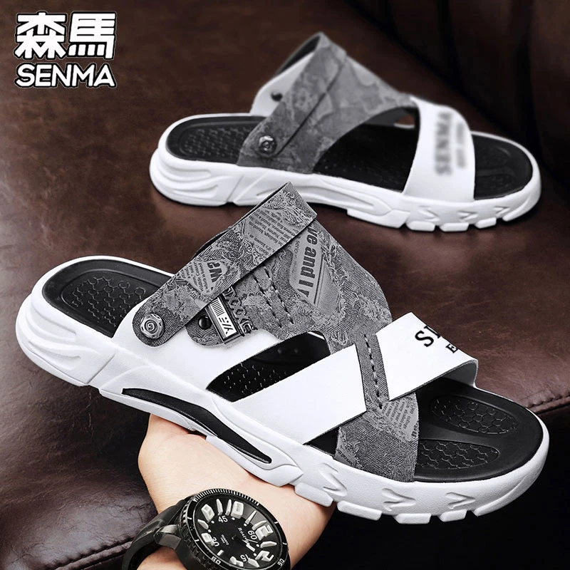 SENMA/森马凉鞋男款2025新款冬季户外透气休闲两用拖鞋轻便沙滩鞋