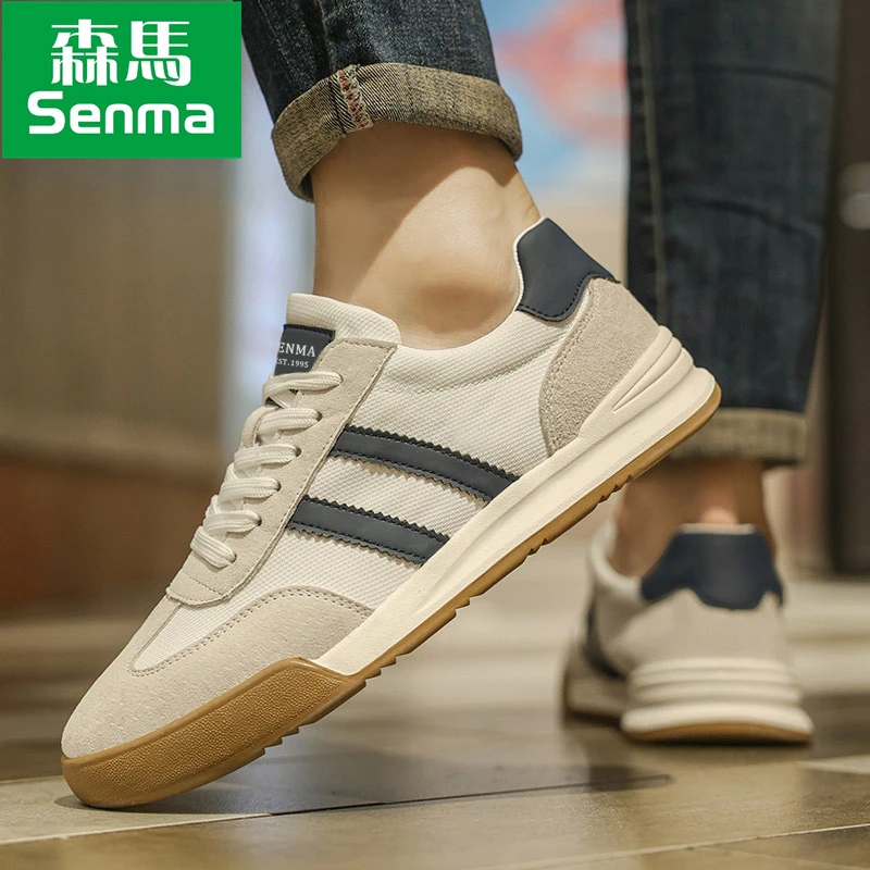 SENMA/森马男鞋2025新款帆布休闲鞋子男款板鞋阿甘鞋透气运动鞋男