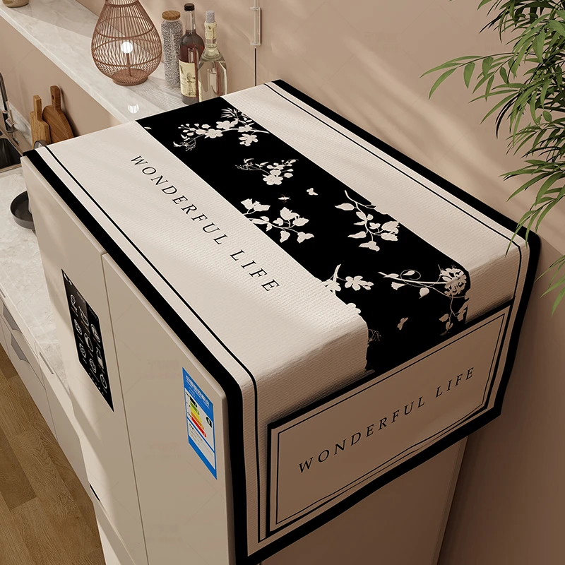 MAIXUAN/麦轩花束盖布冰箱防尘布防水防油防污家用简约