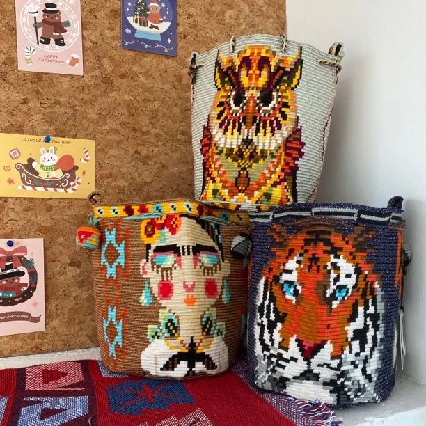 瓦尤包 Mochila wayuu 南美洲手工钩织 小众手工包 专拍7
