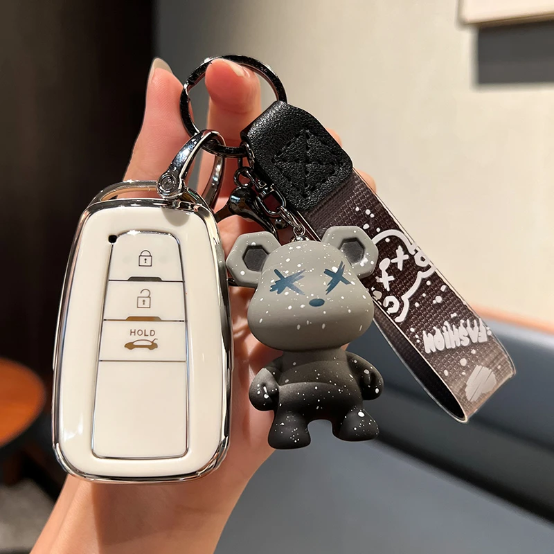 苏萌丰田卡罗拉钥匙套女凯美瑞雷凌亚洲龙汉兰达荣放chr壳扣包