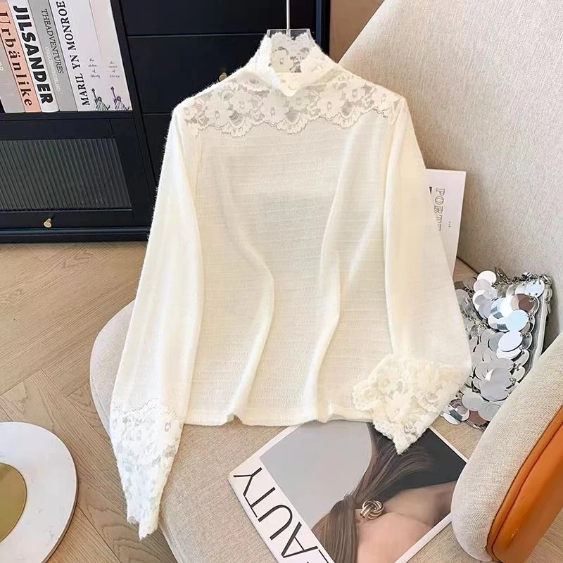 南瓜家新款蕾丝打底