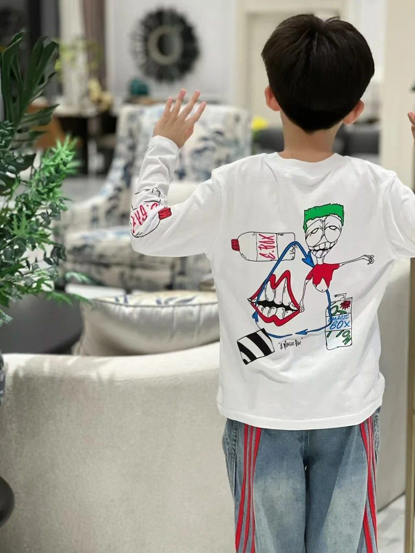 亿洋潮牌童装”懵懂少年”儿童春秋限量款长袖T恤95471