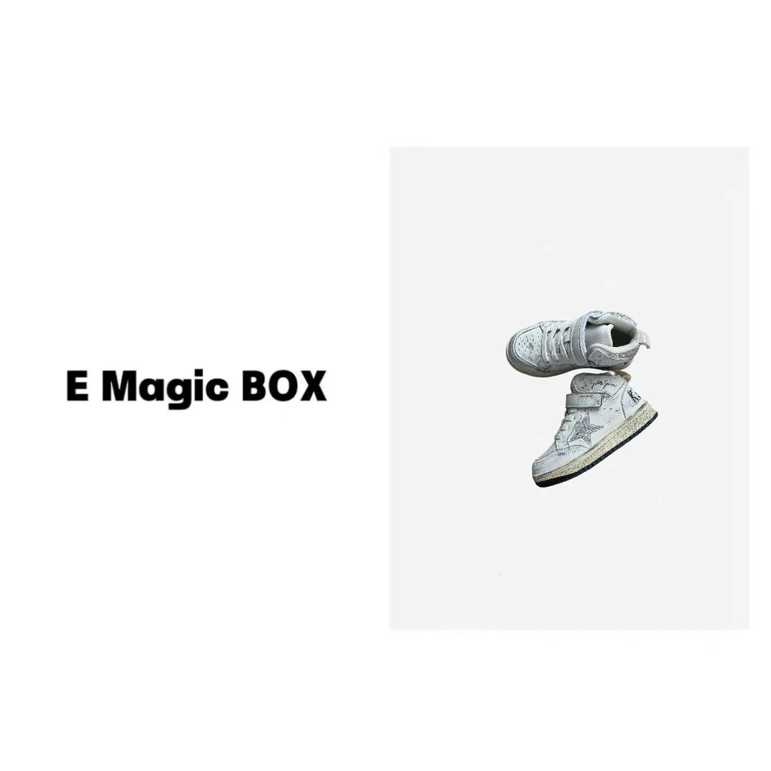 亿洋潮牌童装“星星小脏脏”儿童限量款春秋高帮板鞋BX3752