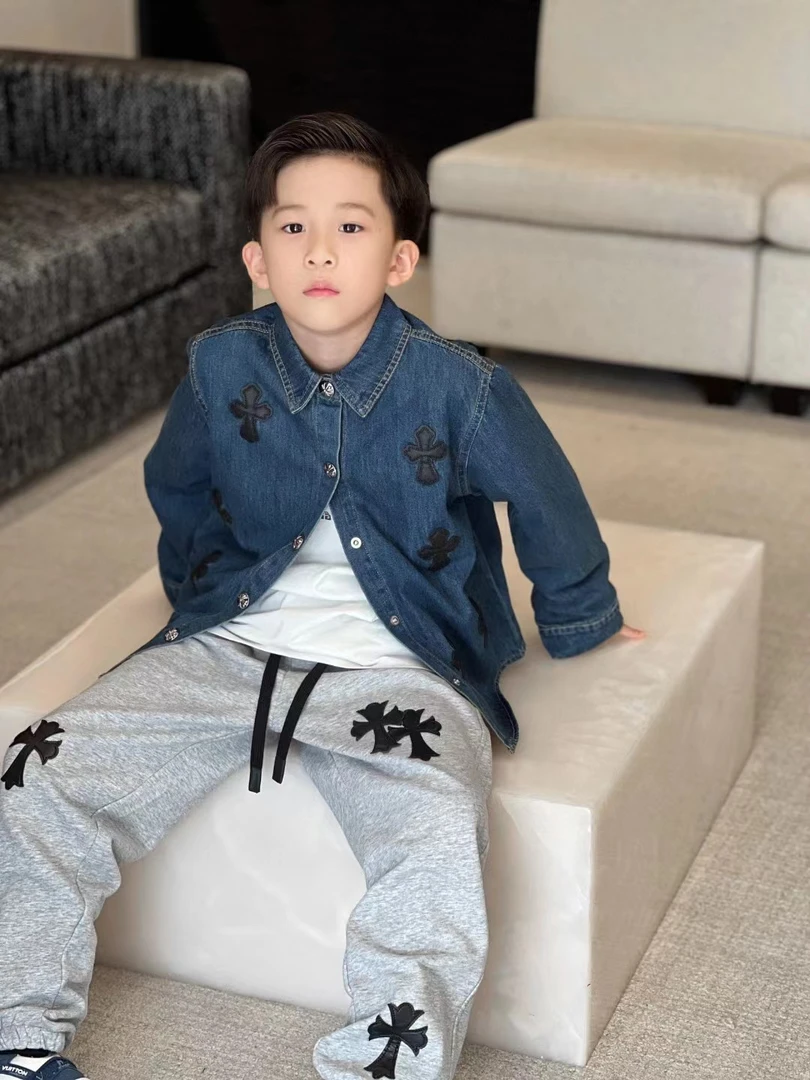 *E Magic Box童装“酷帅牛仔”儿童限量款牛仔外套衬衫28589