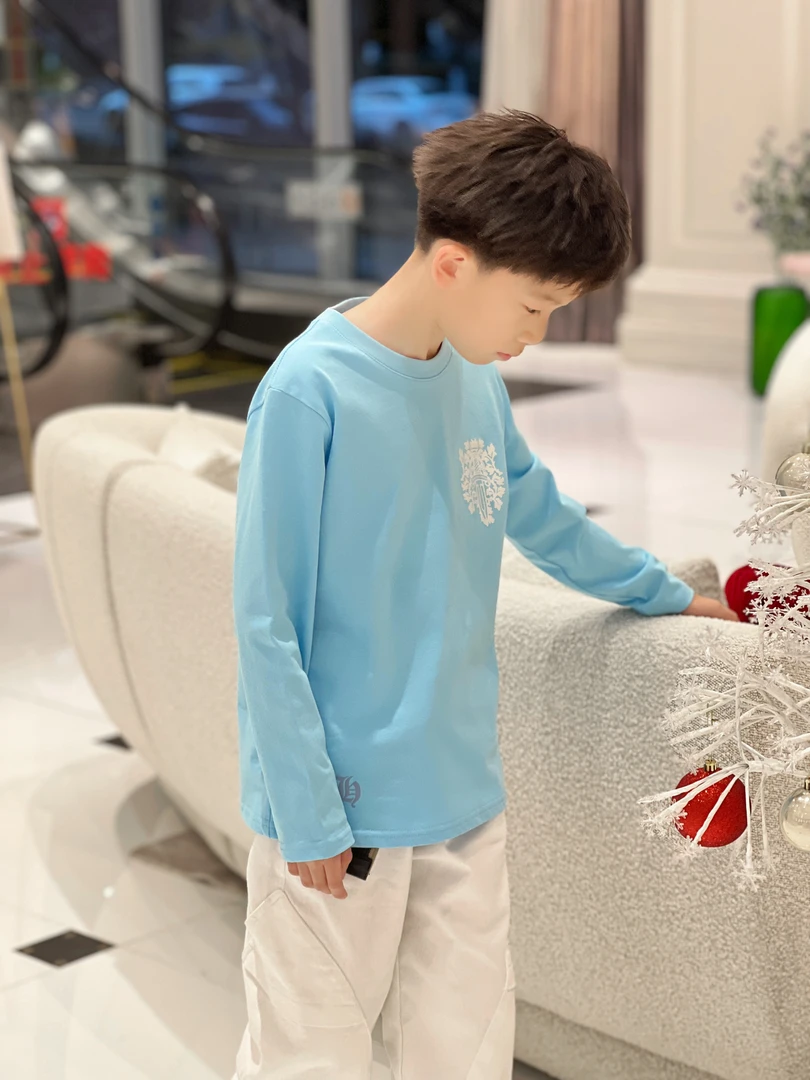 亿洋潮牌童装“奶糖宝贝”儿童限量款长袖T恤B5514