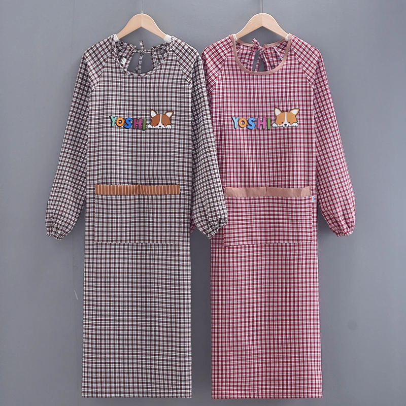 家用围裙厨房做饭防油污餐饮饭店酒店上班工作服耐脏耐磨围腰女士