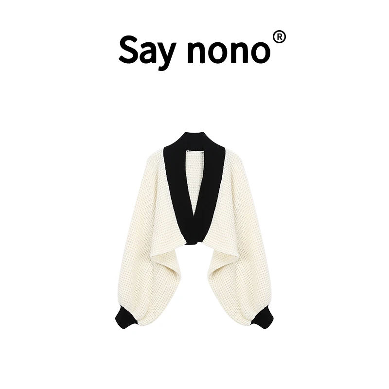 【懒猫nono】Say nono★慵懒风巴素兰羊毛披肩秋外套女TN /T23229