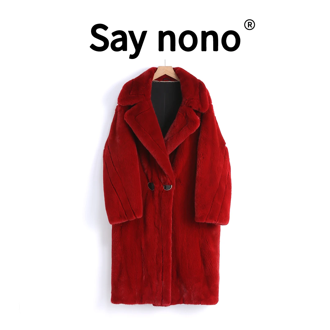 懒猫nono│Saynono “泰迪”＿进口短二天鹅绒水貂外套 /XS893