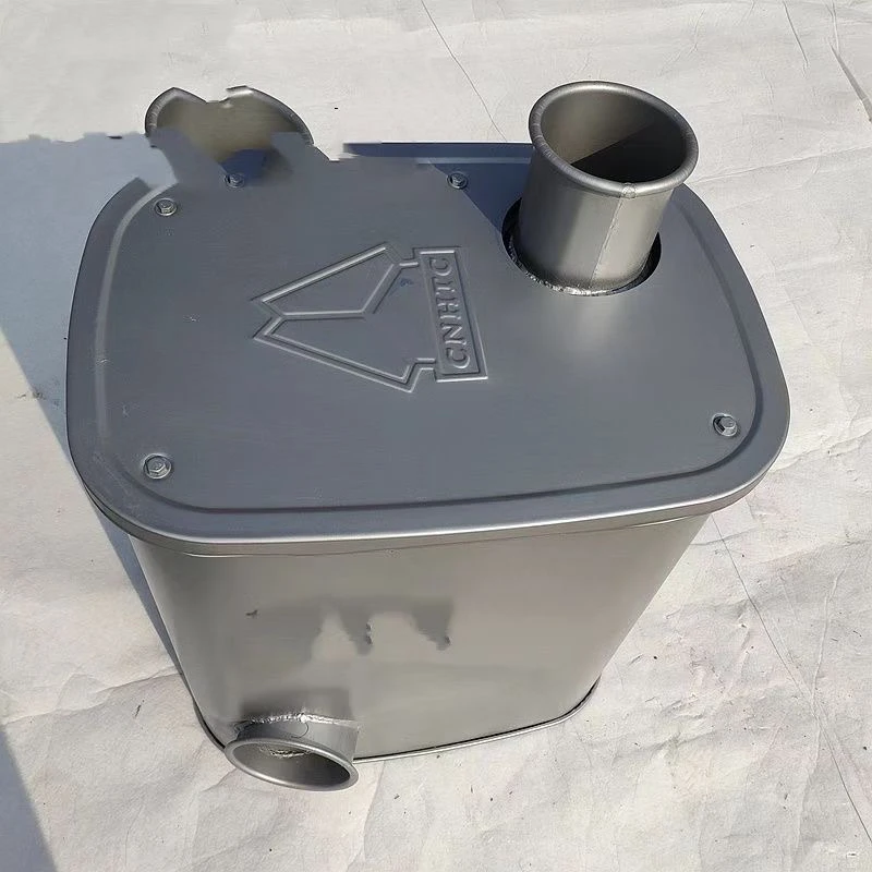 厂家直销加厚豪沃外排消声器15冷板加厚济南重汽HOWO消音器包邮