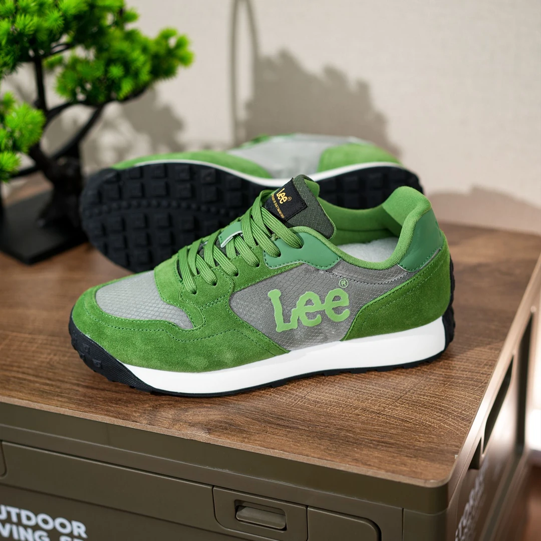 Lee2024新款夏季男士运动阿甘鞋潮流透气舒适潮鞋百搭软底时尚