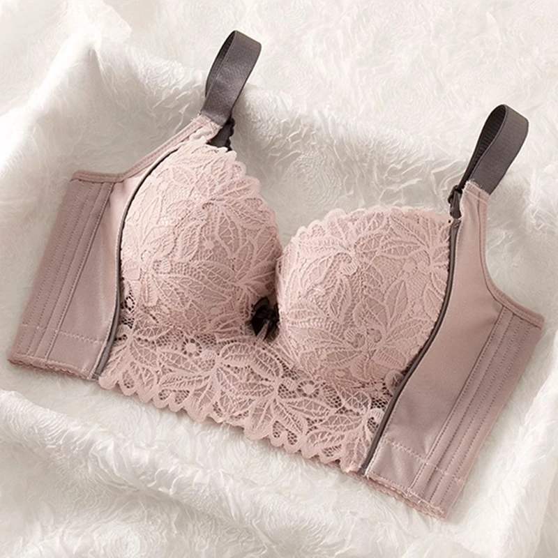 美容院调整型收副乳内衣小胸聚拢显大矫正下垂外扩五排扣文胸罩厚