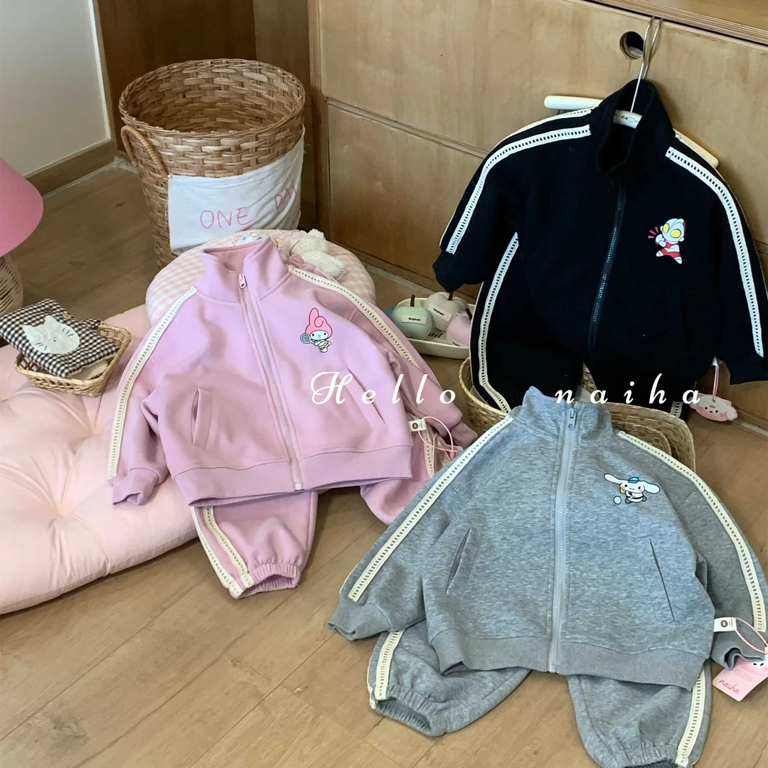 奶哈 纯色运动风织带实穿套装QQ906