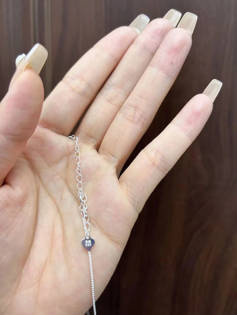 吊坠足银 足银990相思豆下项链