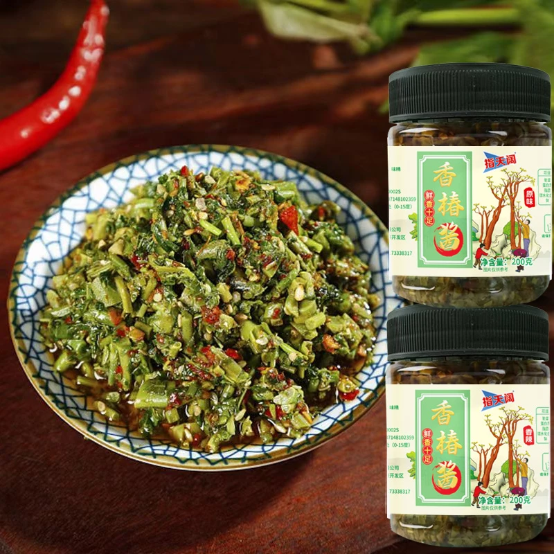 指天阔香椿酱200克拍3瓶送1瓶