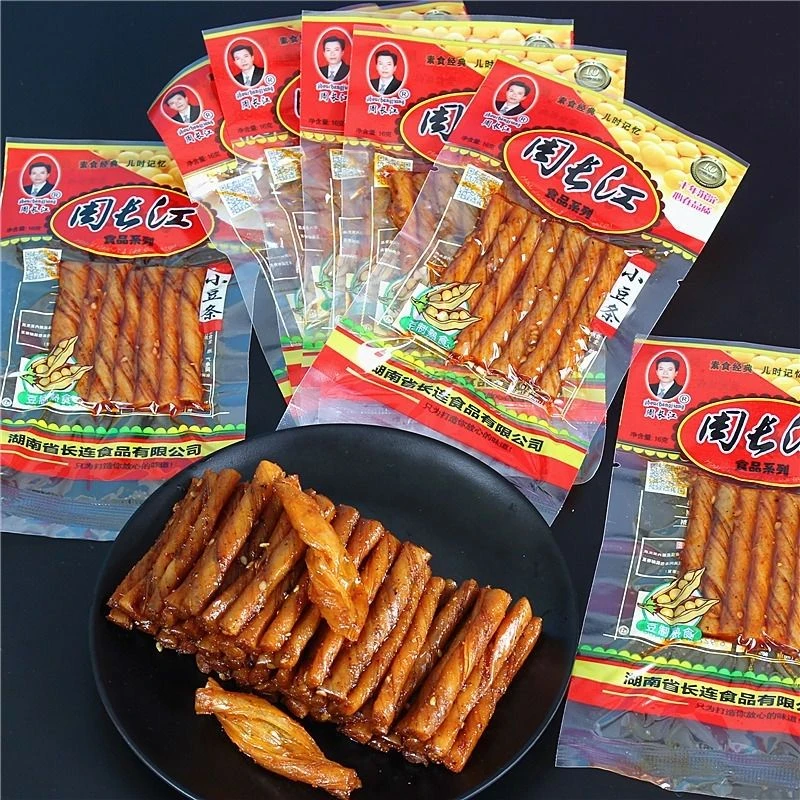 周长江小豆条辣条5毛钱湖南麻辣酒鬼豆筋小包校园素牛筋儿时怀旧