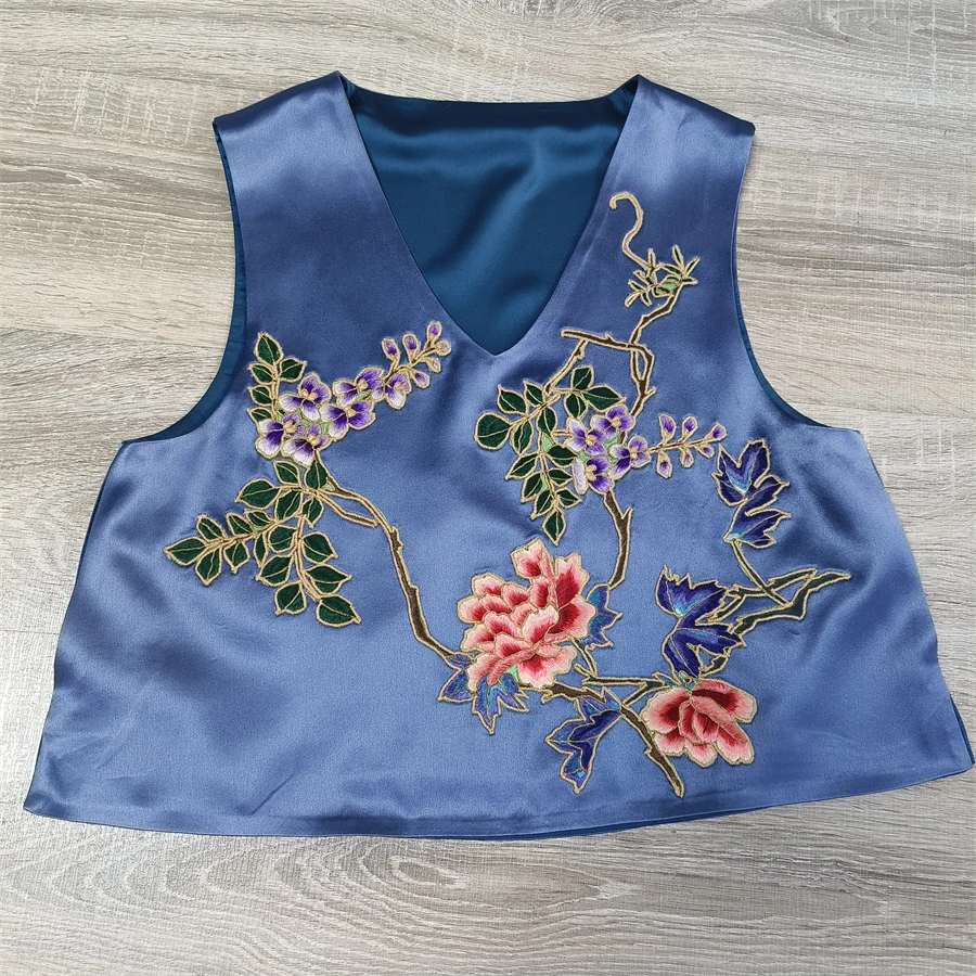 老绣刺绣绣花  中国风时尚女士马夹